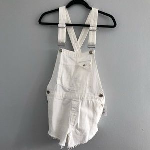 *NWT* White Overall Shorts